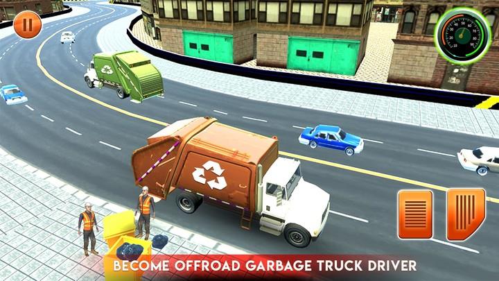 City Garbage Truck Driving Sim Скриншот 0