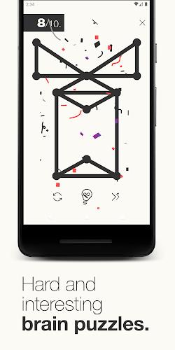 1Line & dots. Puzzle game. Capture d'écran 2