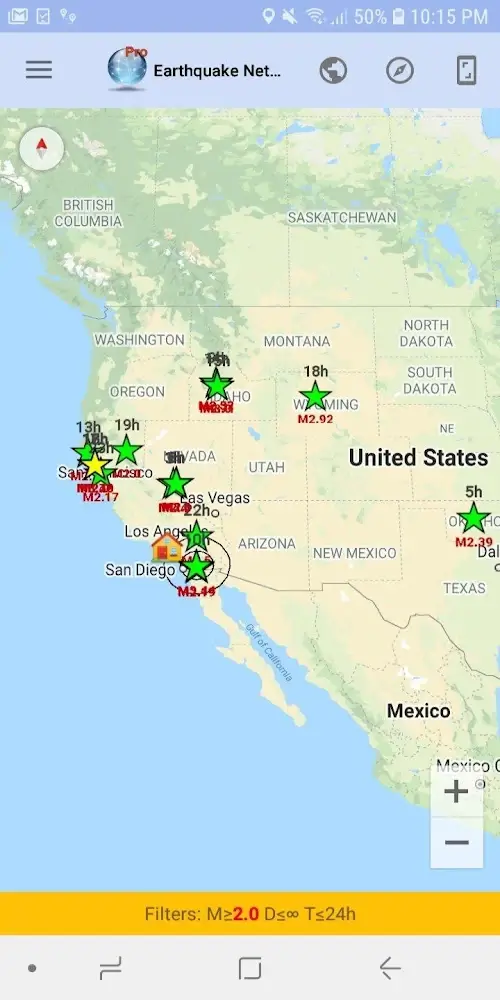 Earthquake Network PRO Скриншот 1