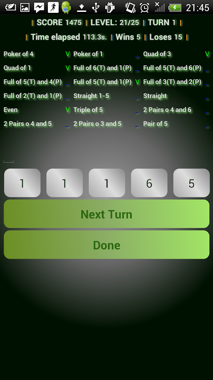 Doms roll dice poker game free スクリーンショット 3