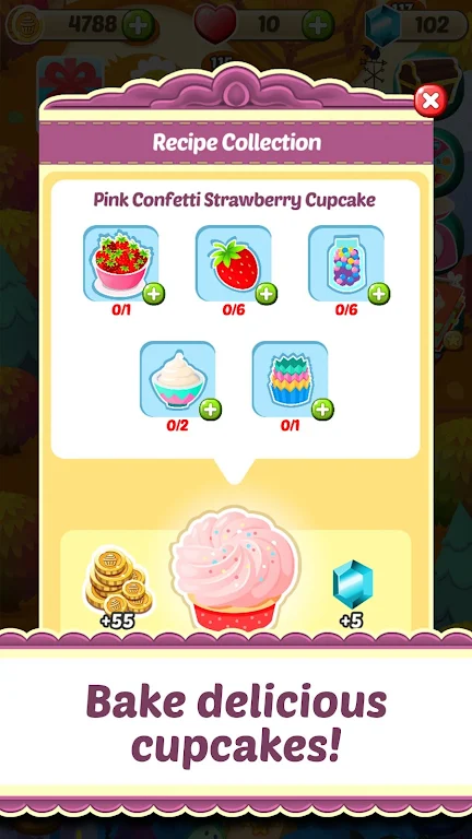 Mahjong Solitaire Cupcake Bake ဖန်သားပြင်ဓာတ်ပုံ 3