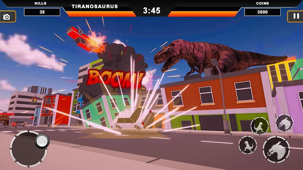 Dinosaur Rampage: Dino City Rampage Simulator Скриншот 0