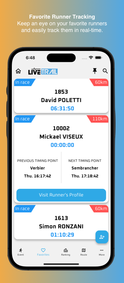 LiveTrail স্ক্রিনশট 2