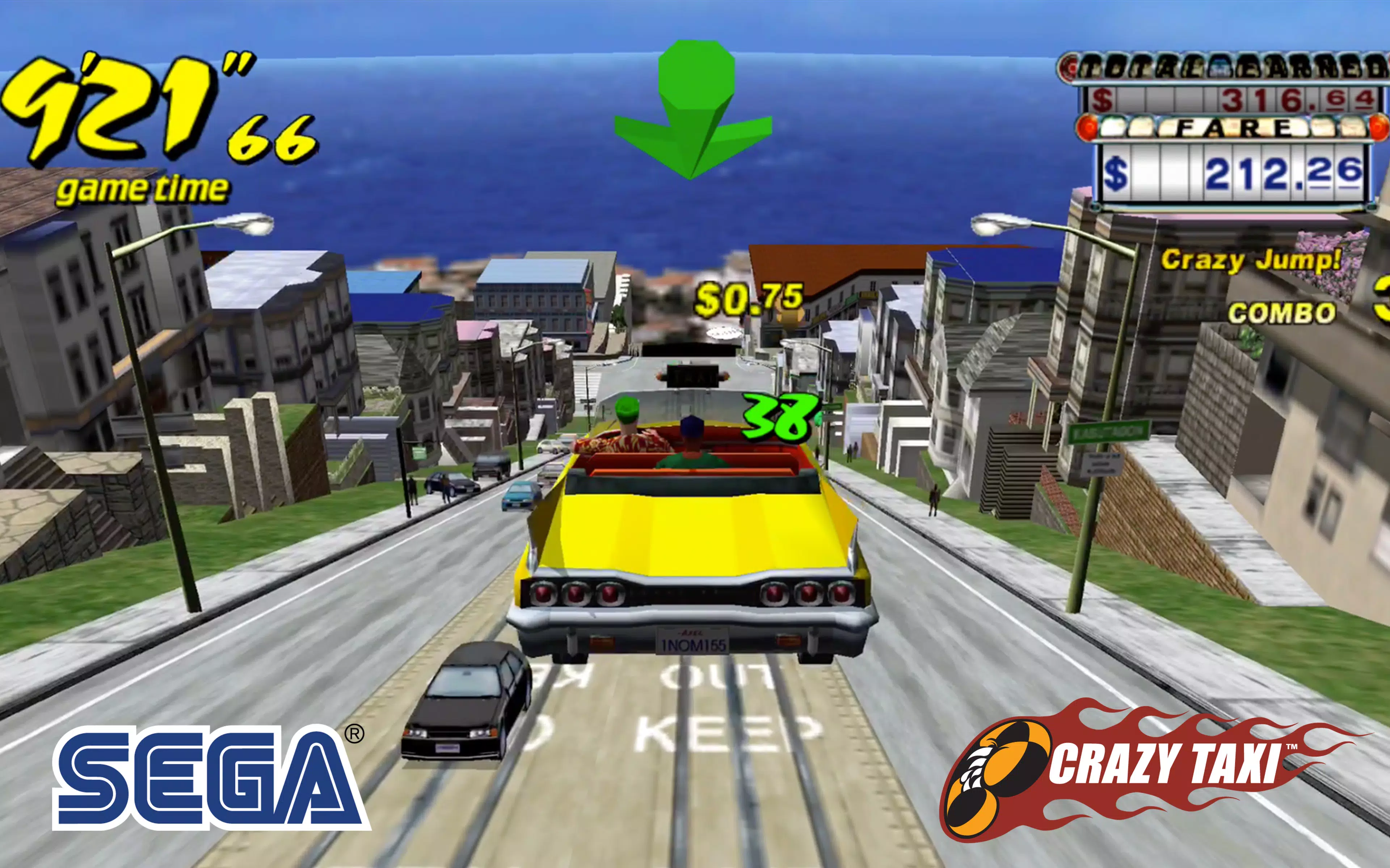 Crazy Taxi Classic ဖန်သားပြင်ဓာတ်ပုံ 3