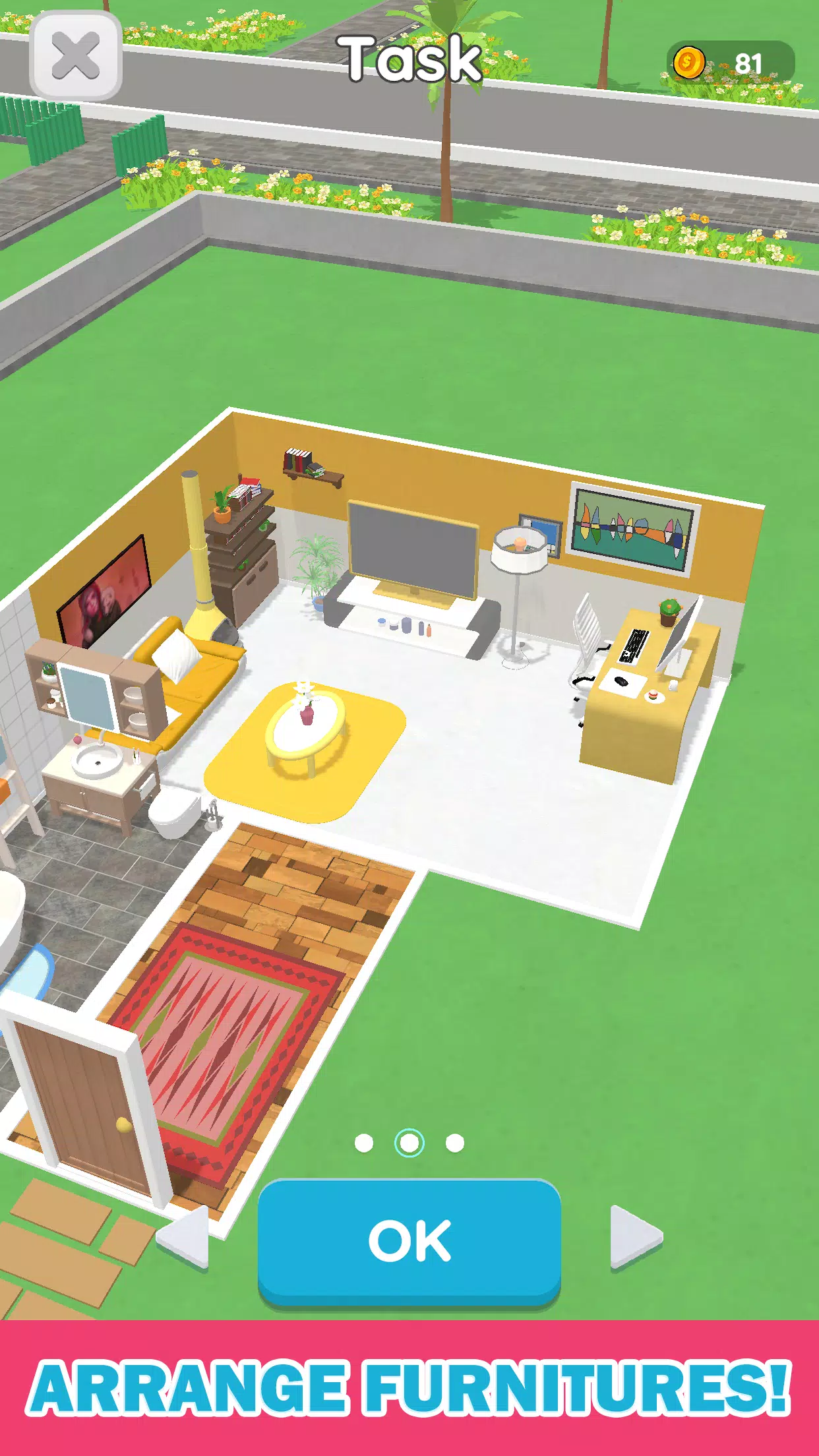 Room Sort - Floor Plan Game 스크린샷 1