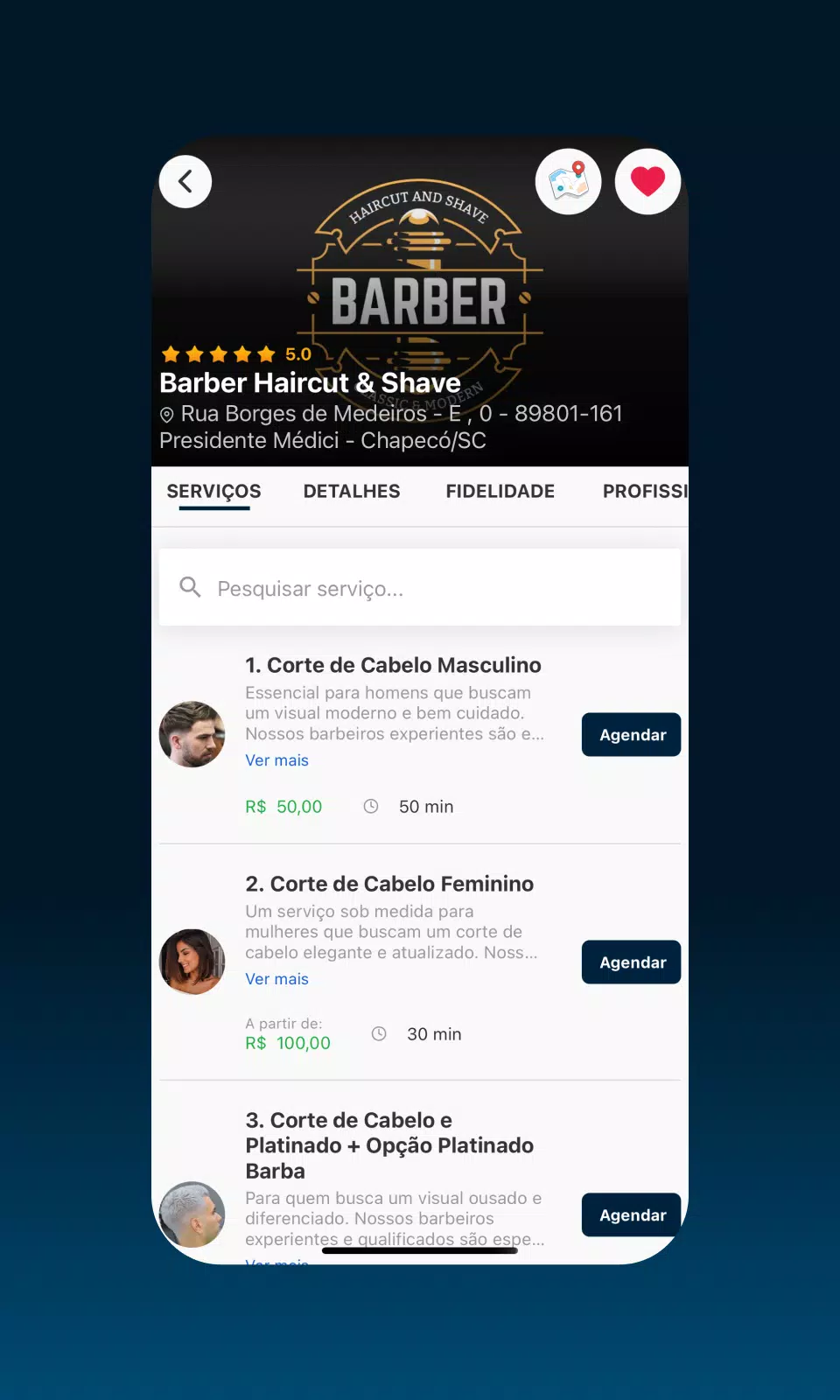 AppBarber: Cliente ဖန်သားပြင်ဓာတ်ပုံ 2