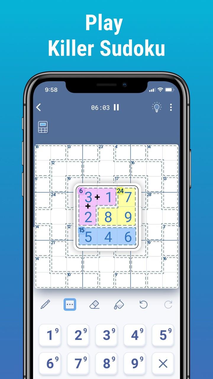 Killer Sudoku by Logic Wiz ภาพหน้าจอ 1