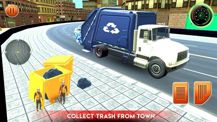 City Garbage Truck Driving Sim Скриншот 3