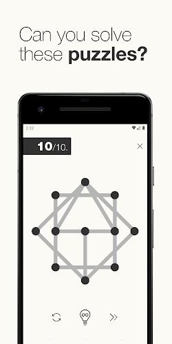 1Line & dots. Puzzle game. Zrzut ekranu 1