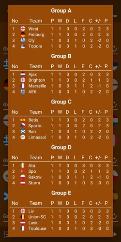 Europa Football Calculator 23 Captura de tela 3