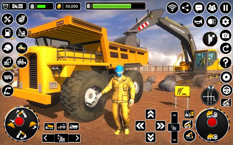 City Heavy Excavator Crane 3D Скриншот 0