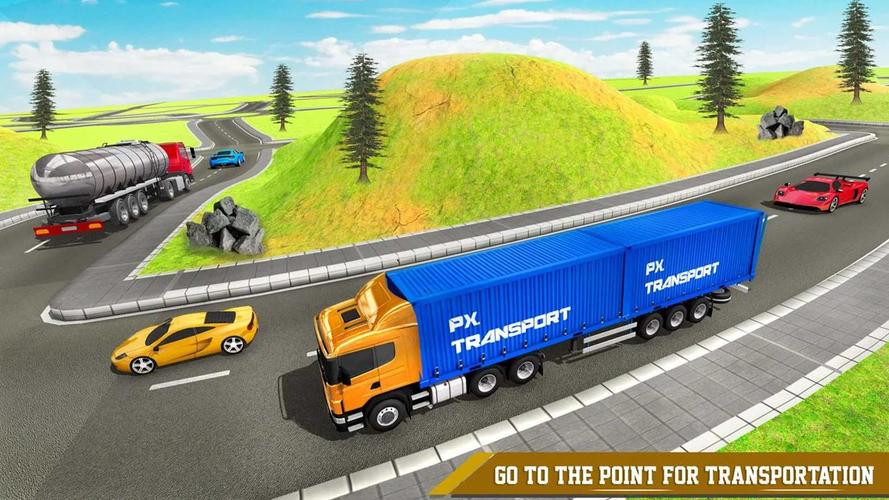 Cargo Transport Truck Driving ภาพหน้าจอ 1