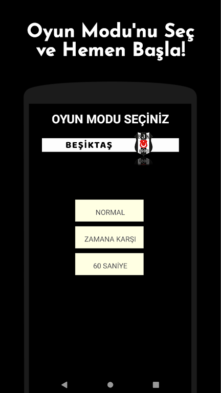 Beşiktaş Futbolcu Kart Eşleştirme Oyunu স্ক্রিনশট 1