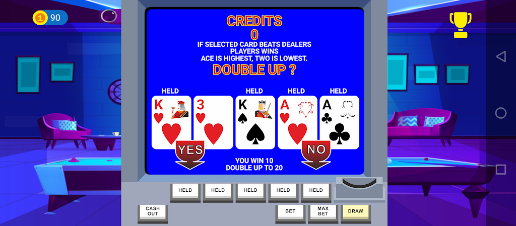 Video Poker Big Bet Schermafbeelding 1