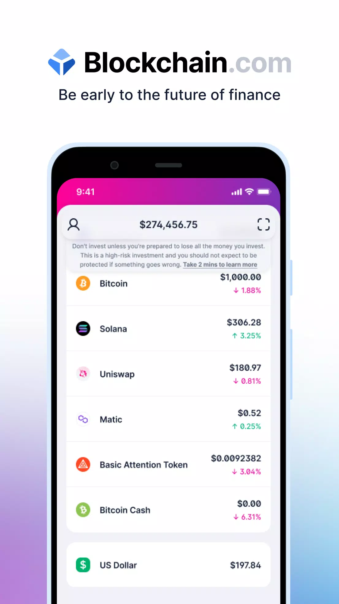 Blockchain.com: Crypto Wallet ဖန်သားပြင်ဓာတ်ပုံ 0