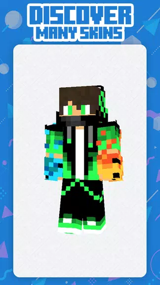 Neon Squad Skin Minecraft Schermafbeelding 1