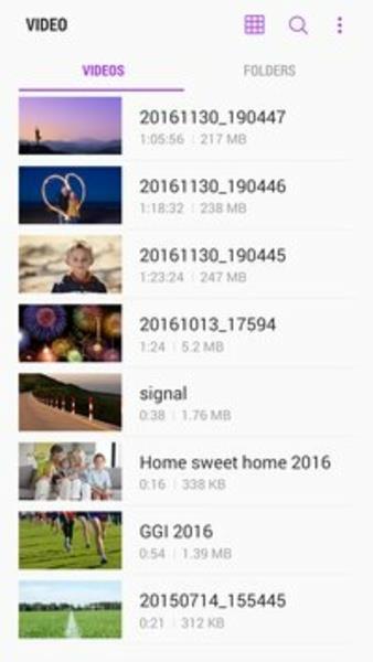 Samsung Video Library 스크린샷 1