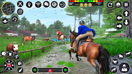 Horse Racing Games Horse Rider Captura de tela 0