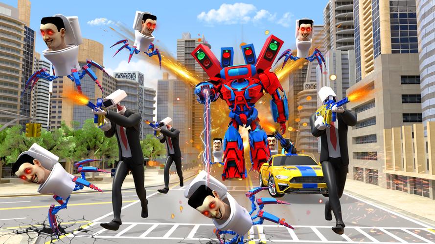 Toilet Monster Robot Games 螢幕截圖 1