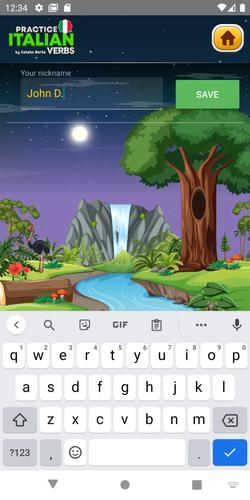Learn Italian Verbs Game スクリーンショット 2