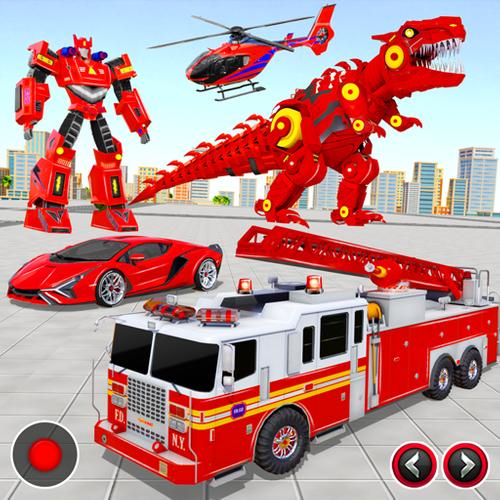 Fire Truck Robot Car Game スクリーンショット 0