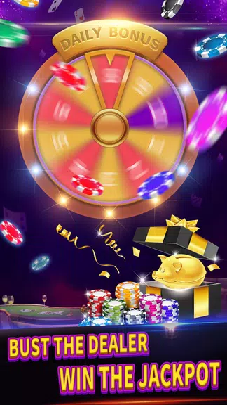 BlackJack 21 lite offline game ဖန်သားပြင်ဓာတ်ပုံ 2