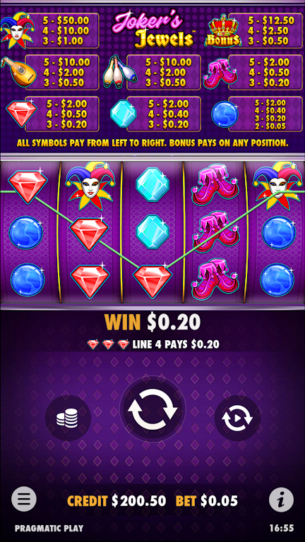 Joker’s Jewels Slot Casino Win スクリーンショット 0