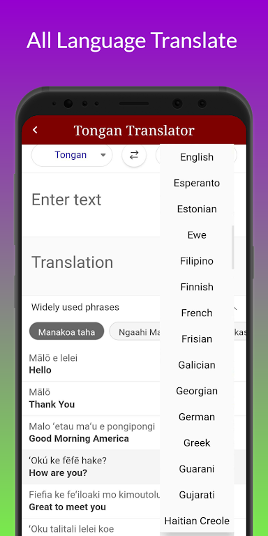 Tongan Translator ภาพหน้าจอ 1