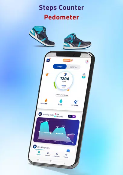 Rashaqa: Steps,Calorie counter স্ক্রিনশট 2