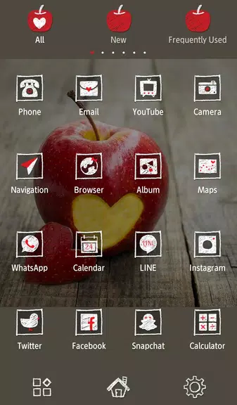 Heart Apple Theme +HOME Screenshot 1