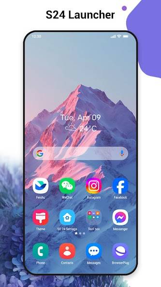 SO S24 Launcher for Galaxy S Ekran Görüntüsü 0