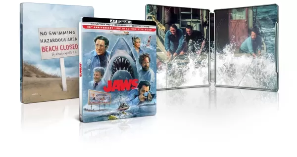 JAWS 50 वीं वर्षगांठ संस्करण स्टीलबुक 4k