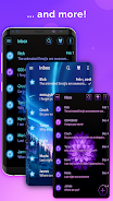 Blue Blossoms SMS Theme ภาพหน้าจอ 2