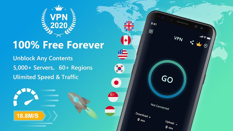 Free VPN Super™ -Fast & Secure Ảnh chụp màn hình 0