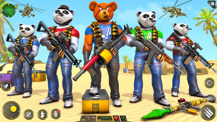 Teddy Bear Gun Shooting Game ဖန်သားပြင်ဓာတ်ပုံ 0