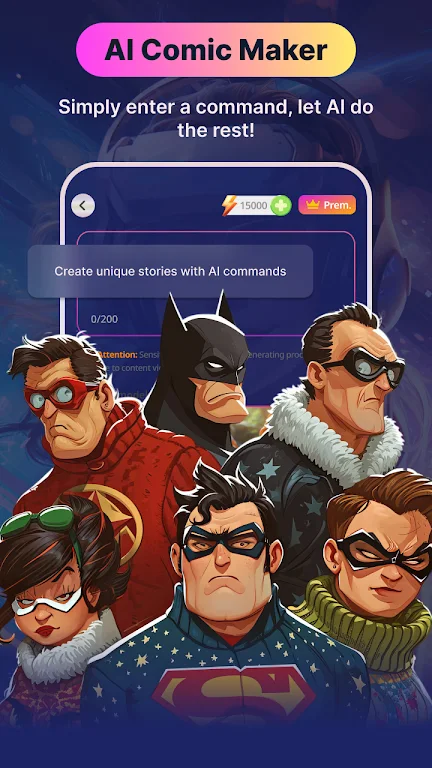 Comickey - AI Comic Maker Captura de pantalla 0