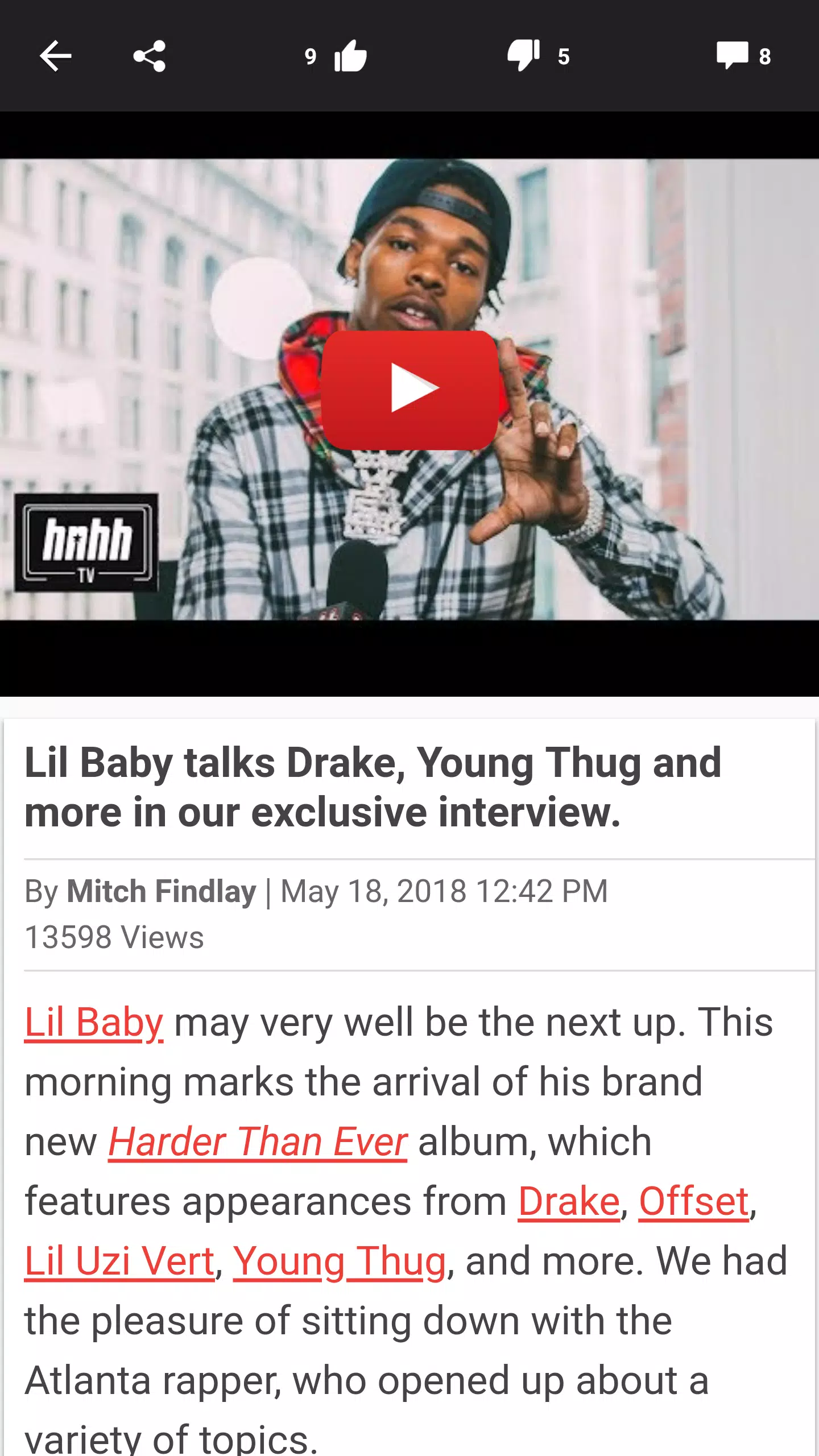 Hotnewhiphop HNHH ภาพหน้าจอ 1