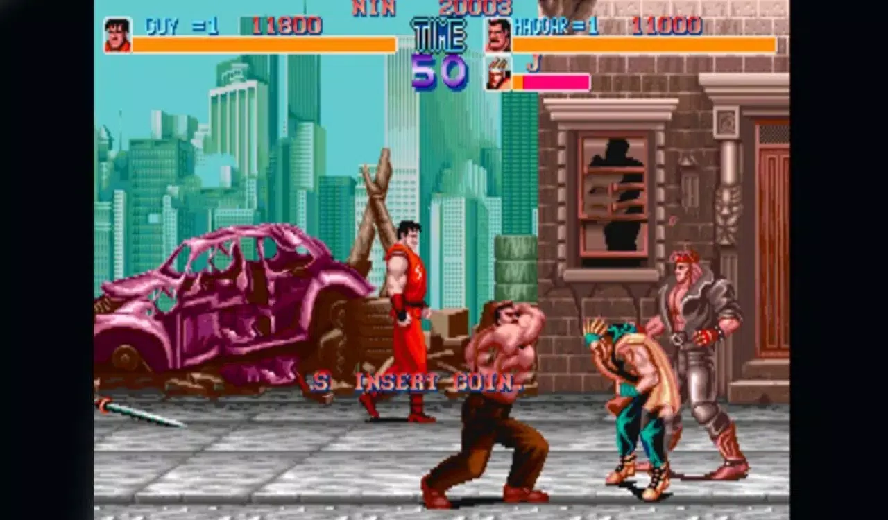 Final fight arcade game 1989 螢幕截圖 0