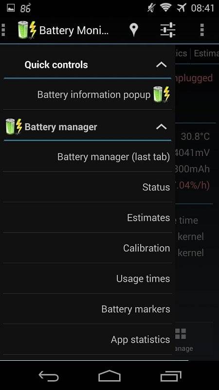 3C Battery Manager Zrzut ekranu 1