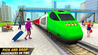 City Train Driving Train Games 스크린샷 1