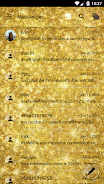 SMS Messages GlitterGold Glass Captura de pantalla 2