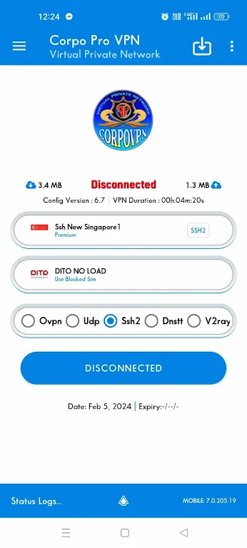 CORPOVPN PRO 螢幕截圖 1