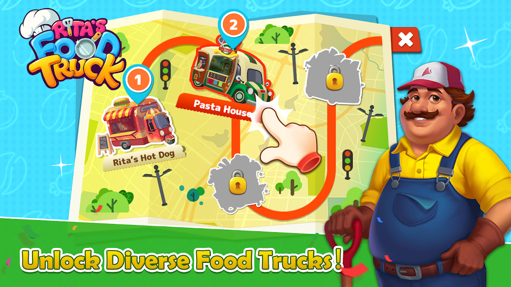 Rita’s Food Truck:Cooking Game Mod Captura de pantalla 1