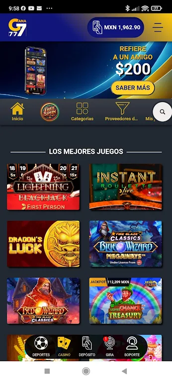 Gana777 Apuestas y Casino Ekran Görüntüsü 3