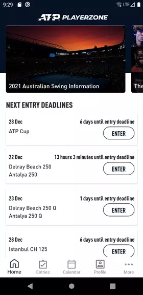 ATP PlayerZone Captura de pantalla 1