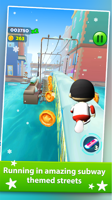 Subway Ryan Rush Runner 3D Screenshot 1