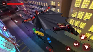 Bat Hero Spider Superhero Game ภาพหน้าจอ 1