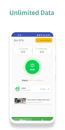 Dot Vpn - Unlimited Data Captura de tela 1