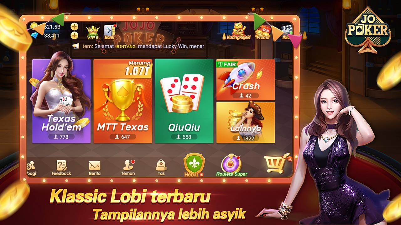 JOJO Texas Domino Gaple Slot स्क्रीनशॉट 0