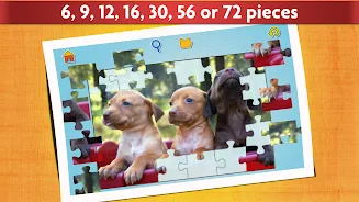 Dogs Jigsaw Puzzles Game Ekran Görüntüsü 2